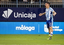 Rafa celebra con rabia su gol decisivo.