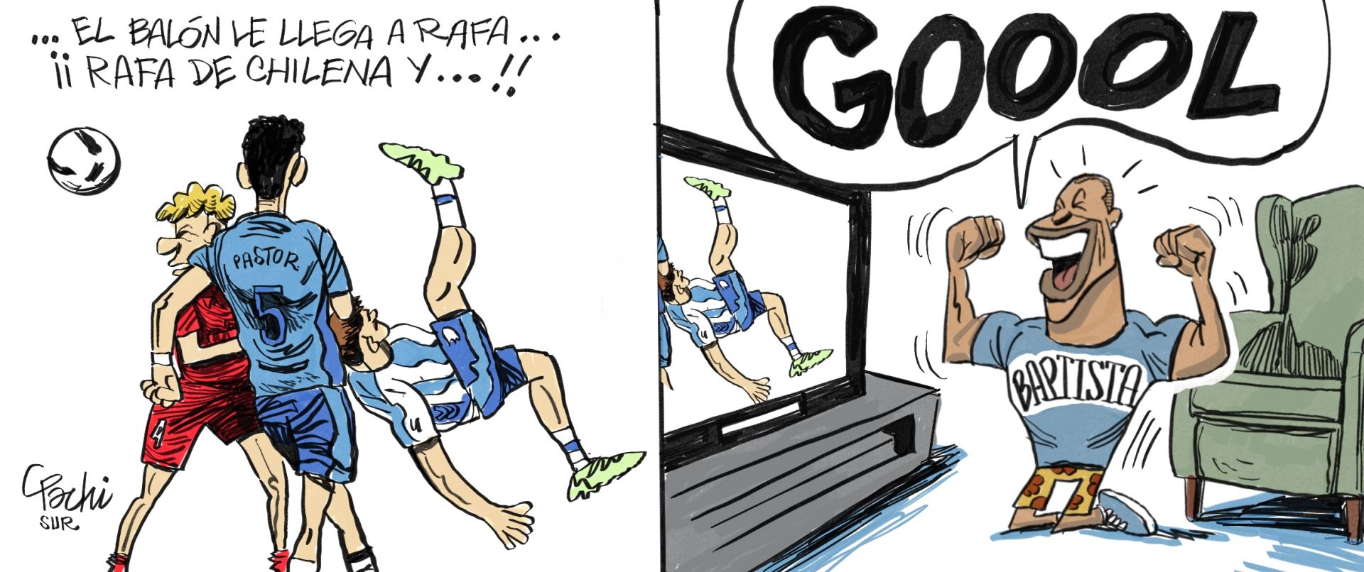 La actualidad deportiva de este mes de agosto, en las viñetas de Pachi