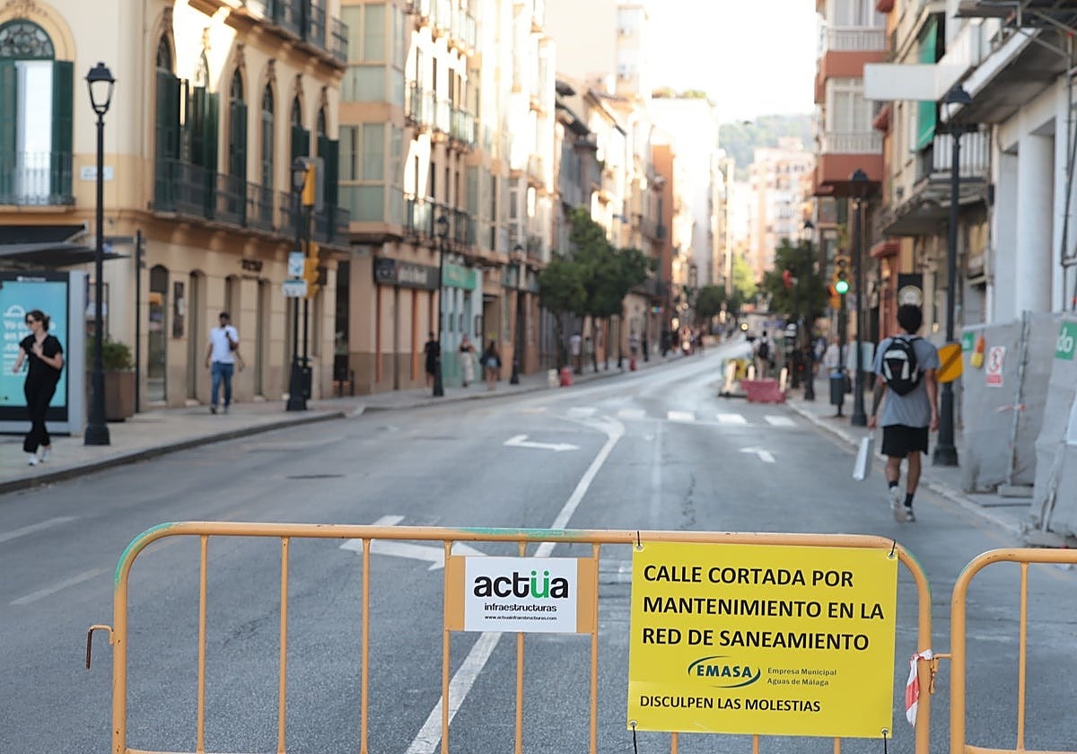 La calle Victoria ha estado cortada al tráfico desde el pasado 25 de junio.