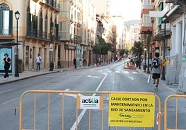 La calle Victoria ha estado cortada al tráfico desde el pasado 25 de junio.