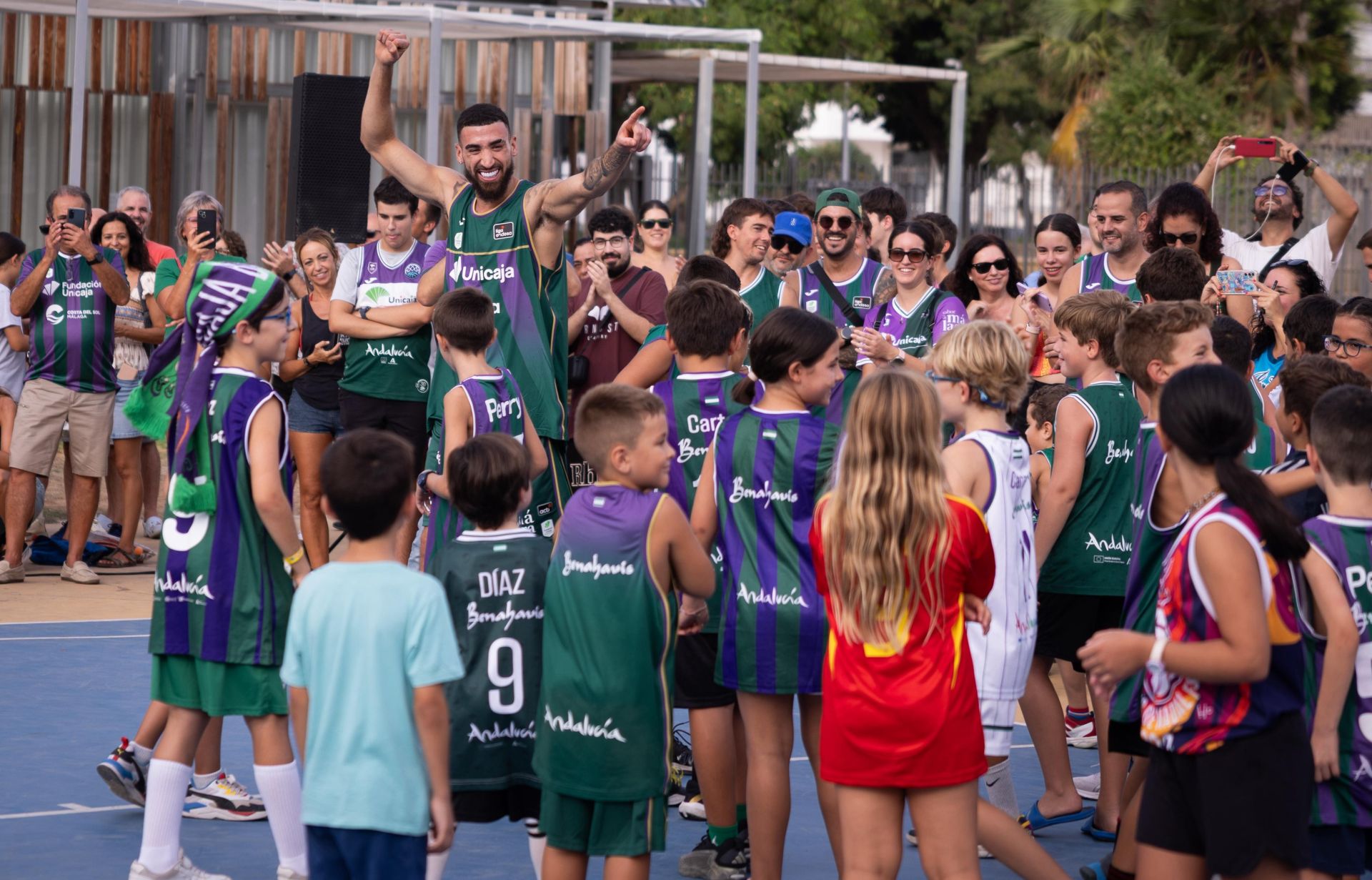 La presentación de Chris Duarte en Málaga, en imágenes