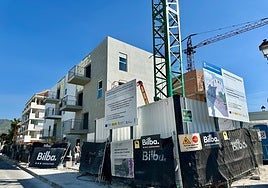 Aspecto actual del edificio, cuyas obras de construcción han alcanzado un grado de ejecución del 88%.