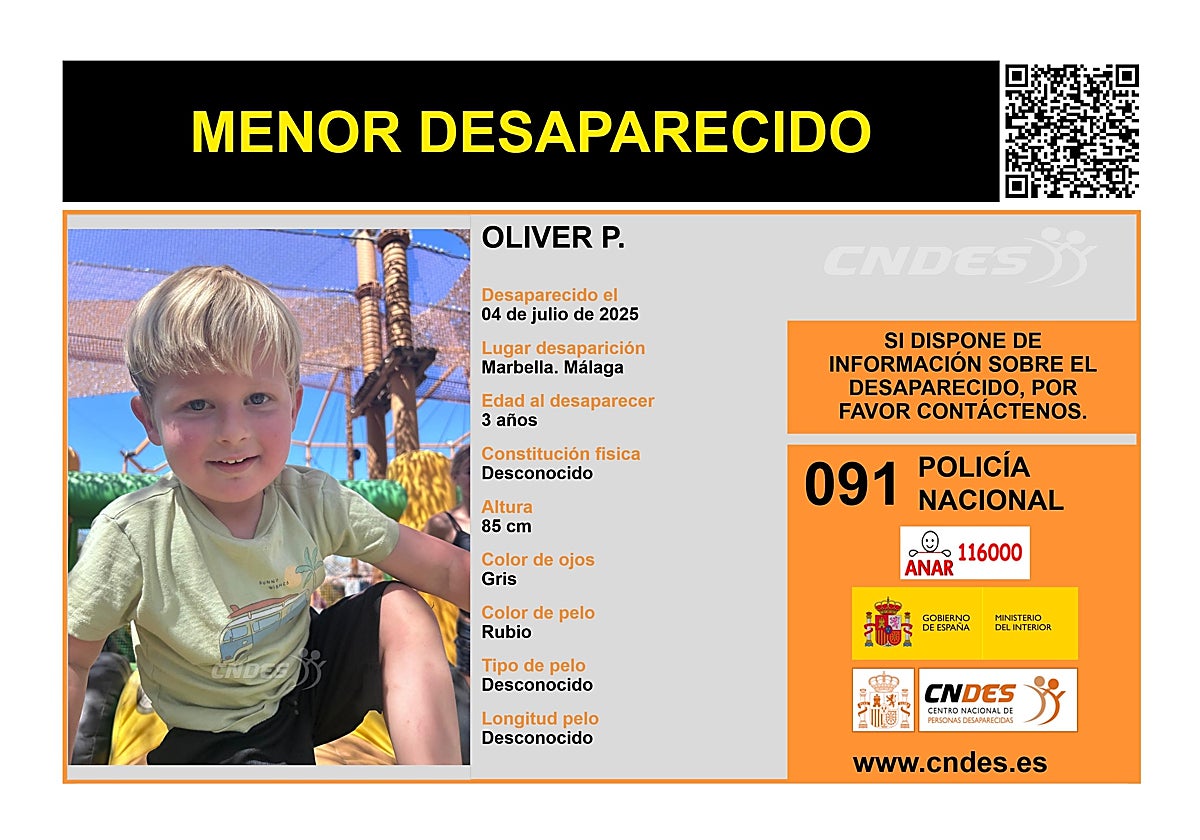 Investigan si la madre del niño de tres años desaparecido en Marbella se lo ha llevado a Rusia