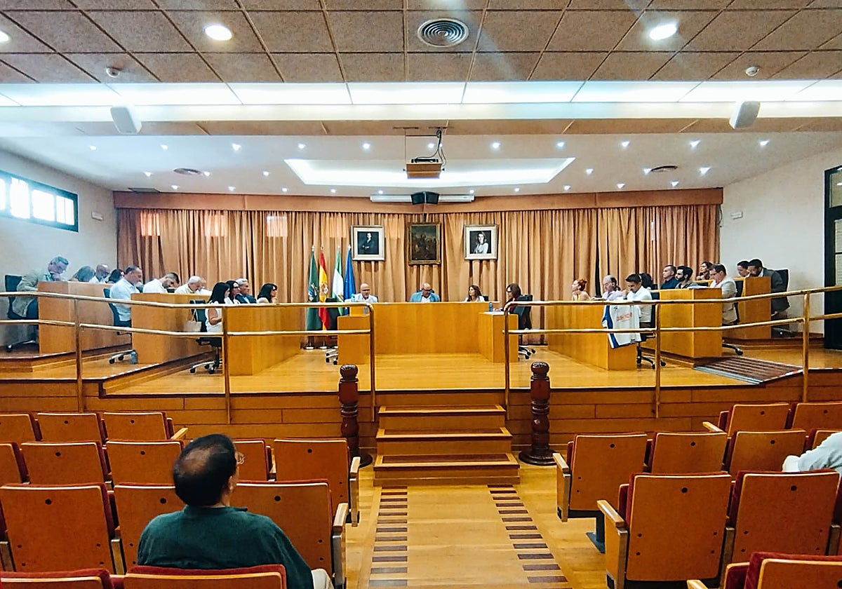 Imagen de la sesión plenaria celebrada este viernes en el Ayuntamiento de Vélez-Málaga.