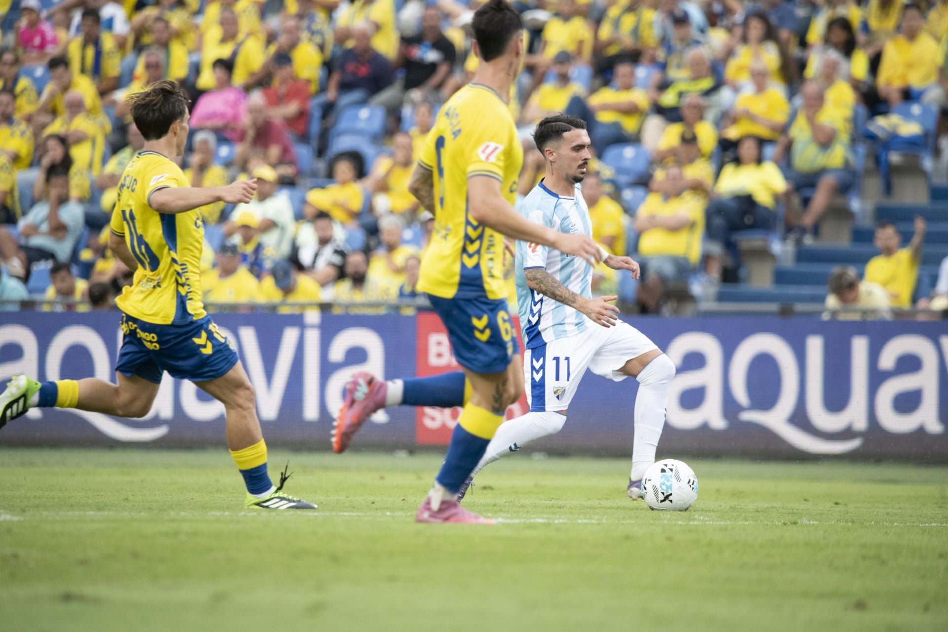 El partido Las Palmas- Málaga, en imágenes