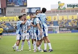 El partido Las Palmas- Málaga, en imágenes