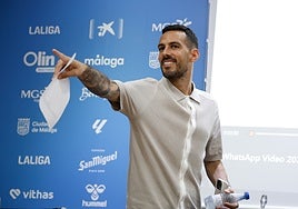 Manu Molina, en la rueda de prensa de despedida.