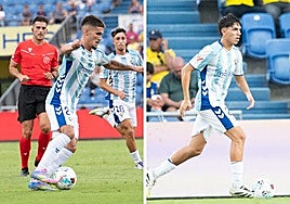 Chupete e Izan Merino, en el duelo ante Las Palmas.