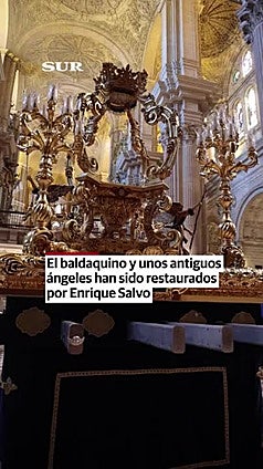 Así es el nuevo trono de la Patrona de Málaga