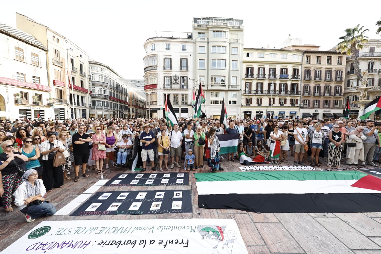 Concentración en Málaga por las víctimas del genocidio en Gaza