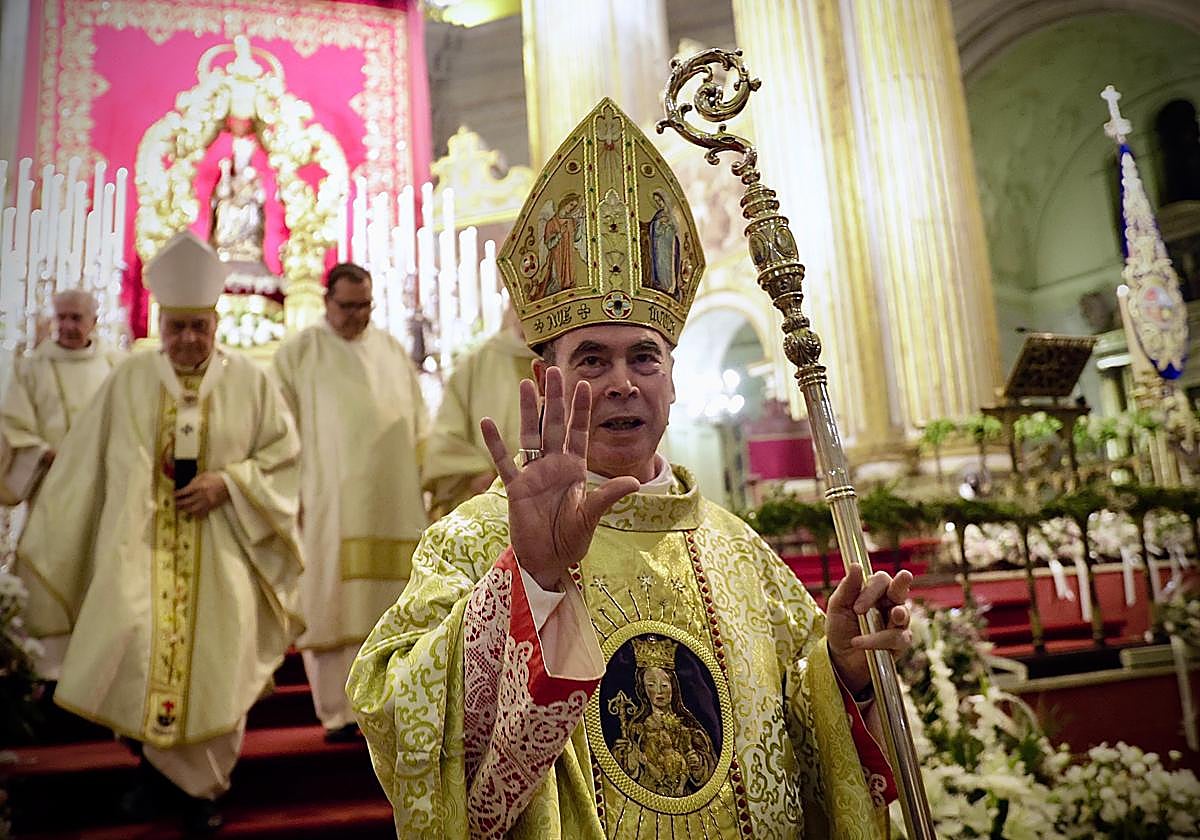 Jesús Catalá, este domingo en la Catedral en su útima eucaristía.