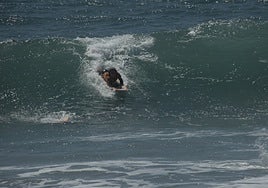 La marbellí Sarah Almagro, durante la primera manga.