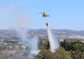 Estabilizado un incendio declarado en Marbella en la zona de Nueva Andalucía