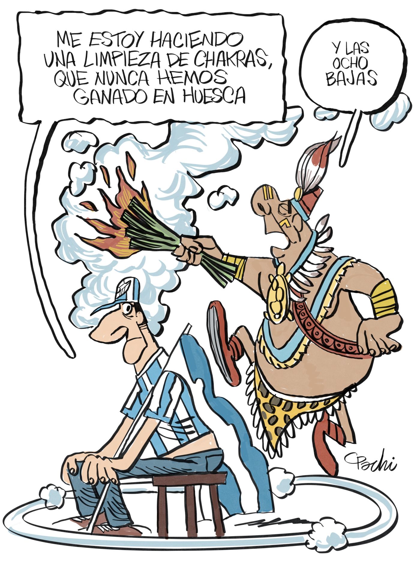 La actualidad deportiva de este mes de septiembre, en las viñetas de Pachi