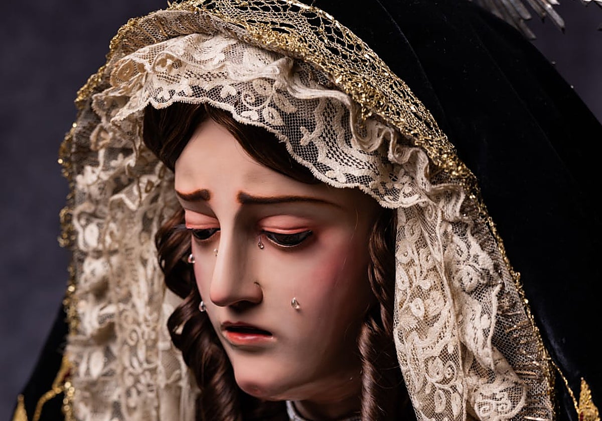 Aspecto actual de la Dolorosa de Churriana, tras la restauración de Naranjo.