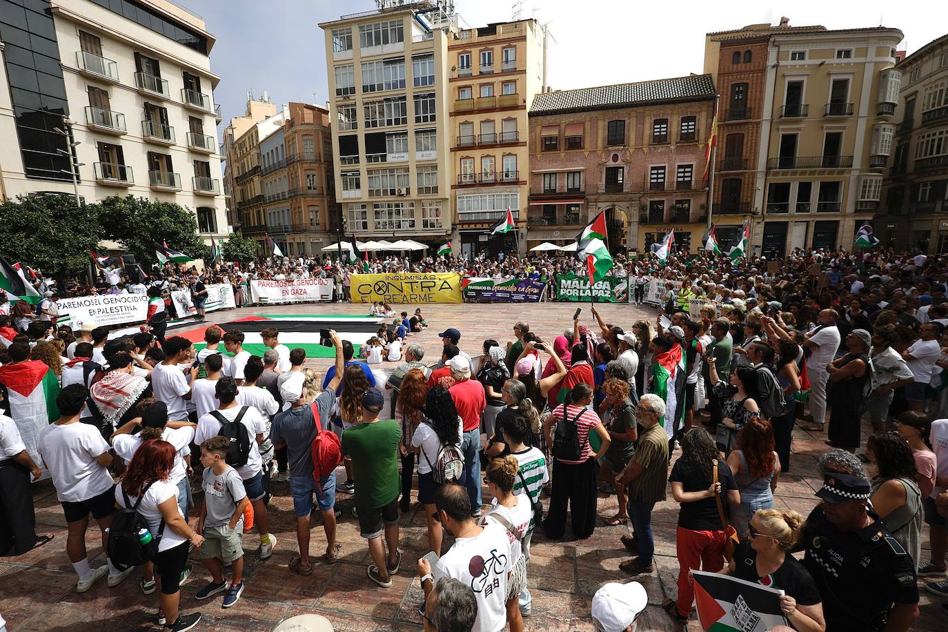 Más de dos mil personas en Málaga claman contra la masacre en Gaza