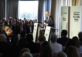 El alcalde de Málaga, Francisco de la Torre, en el encuentro organizado por SUR.