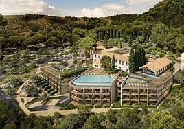 Recreación del proyecto para ampliar el hotel Cortijo la Reina.