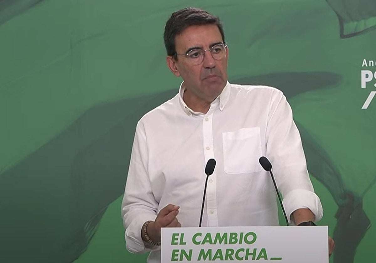 El parlamentario del PSOE-A, Mario Jiménez.