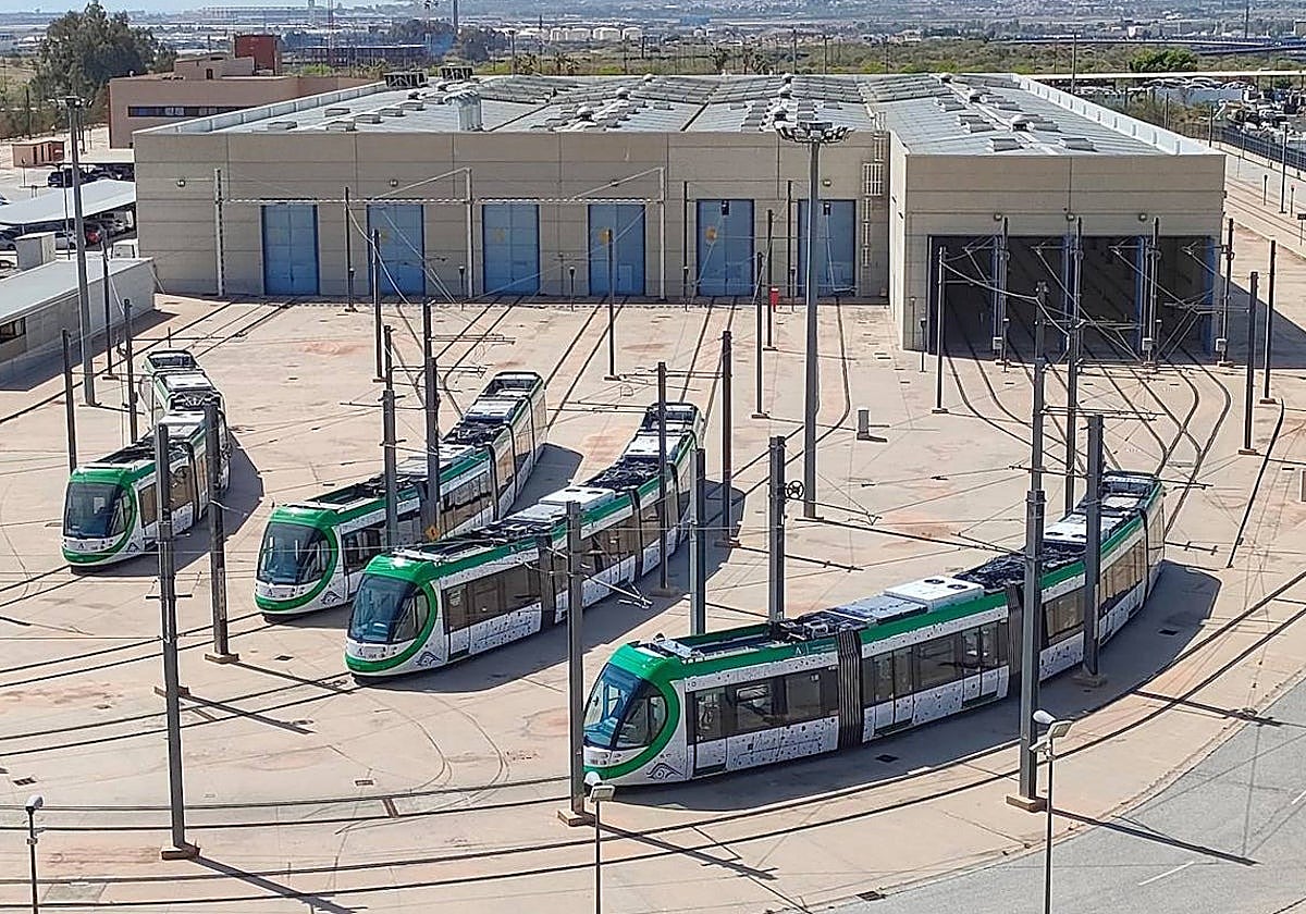 Trenes de la serie Urbos 100 que se han incorporado al servicio del metro de Málaga.