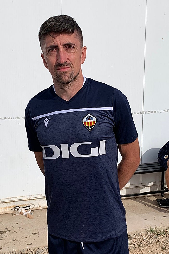Pablo Hernández, durante su primera pretemporada al frente del filial del Castellón.