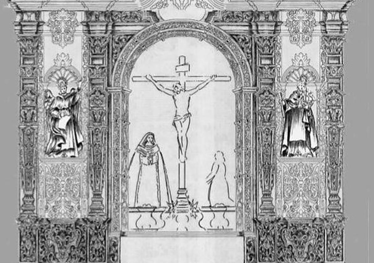Proyecto del retablo para la Congregación de Mena.