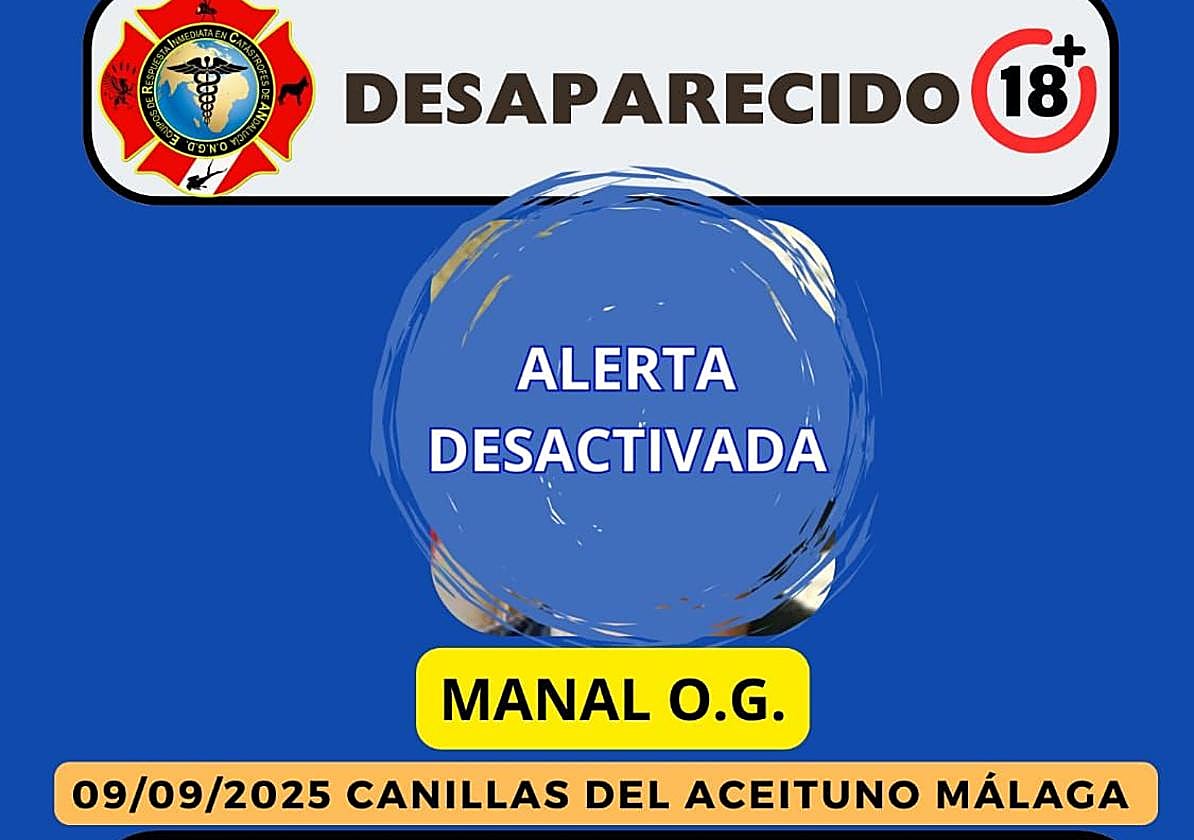 Localizan con vida al hombre mongol desaparecido hace nueve días en Canillas de Aceituno