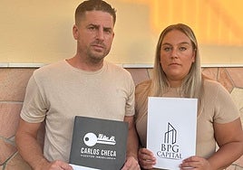 Raúl Díaz y Vanesa Guerrero, en su domicilio de la capital.