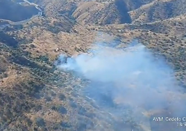 Estabilizado el incendio en el Campo Olímpico de Tiro con Arco de Casabermeja