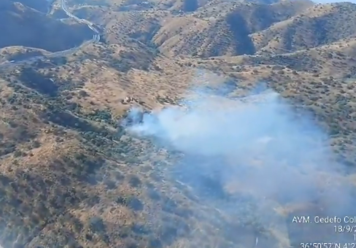 Estabilizado el incendio en el Campo Olímpico de Tiro con Arco de Casabermeja