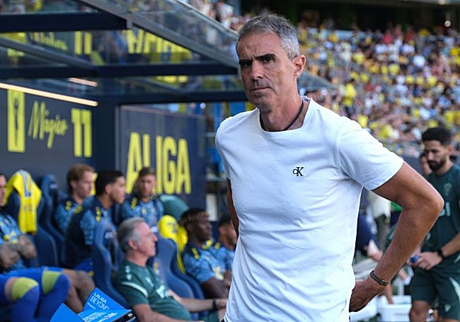 Gaizka Garitano, el entrenador del Cádiz.
