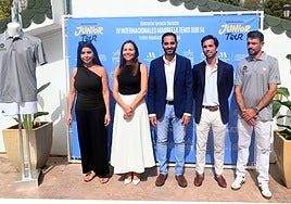 Responsables institucionales y de la organización de los IV Internacionales de Marbella de Tenis sub-14.