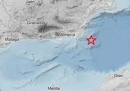 Sentido en Andalucía un terremoto de magnitud 3,0 con epicentro en el Mar de Alborán