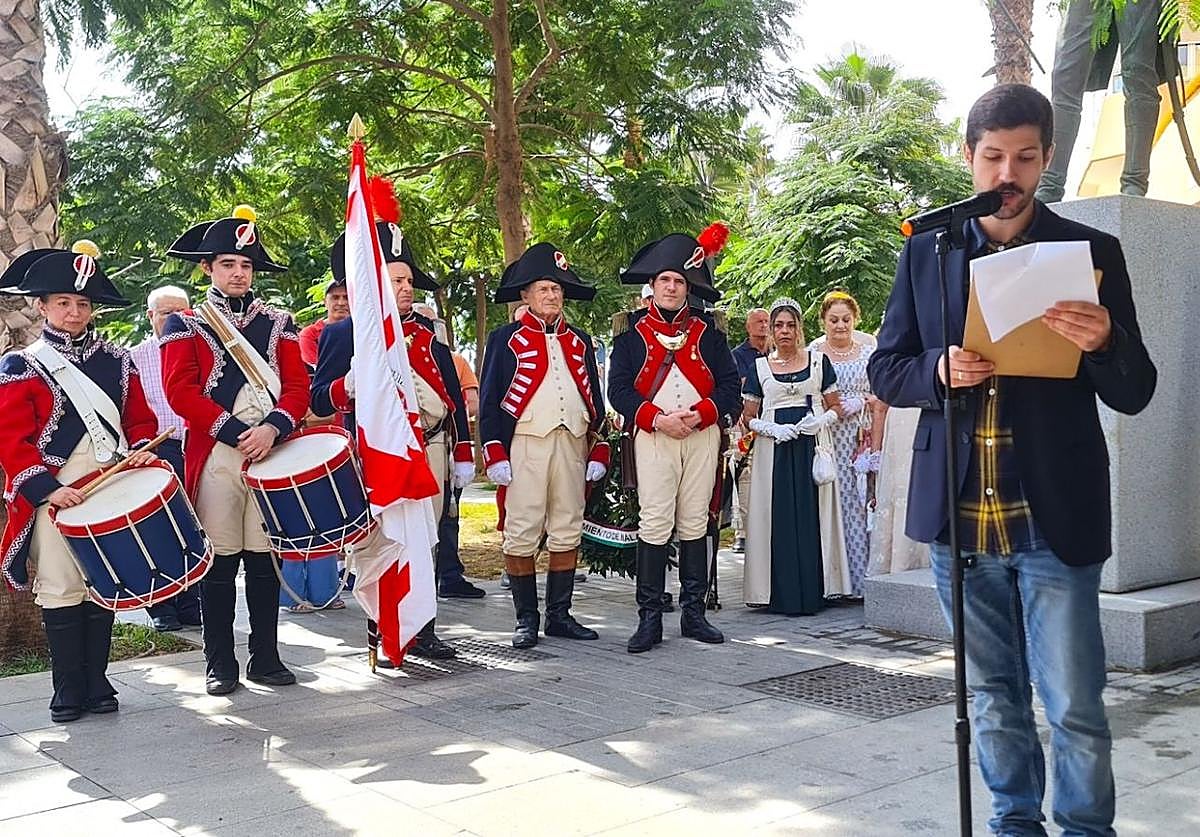 Los descendientes de Reding visitan Málaga por primera vez