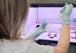 Un detalle del proceso de secuenciación de tumores.