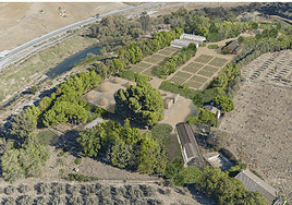 Vista aérea de los terrenos en Ardales donde se ubicará el nuevo centro ambiental 'Málaga Viva Lab'.