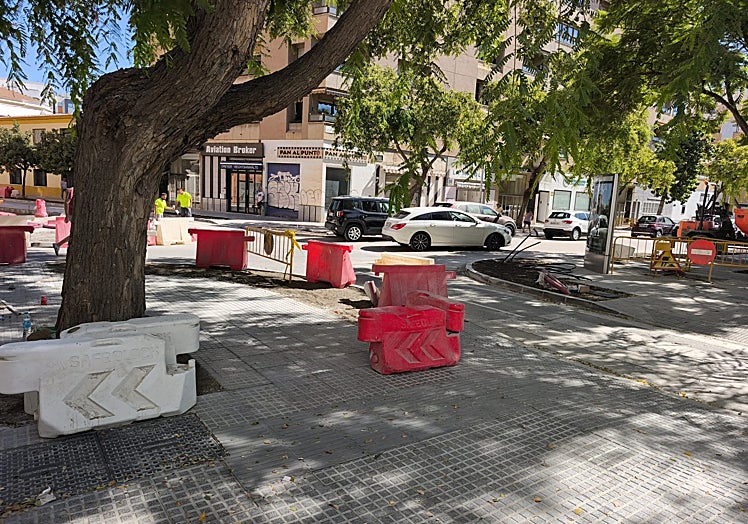 Obras en la calle Fernán Núñez.