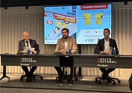 Borja Vivas, Manuel Dorado y Eduardo Barrera en la presentación de la Carrera Urbana