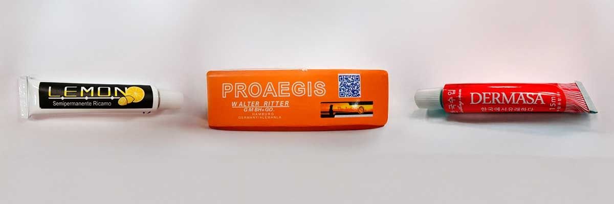 Las tres cremas retiradas del mercado.