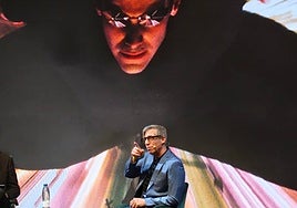 John Gaeta, durante su intervención en San Diego Comic-Con Málaga.