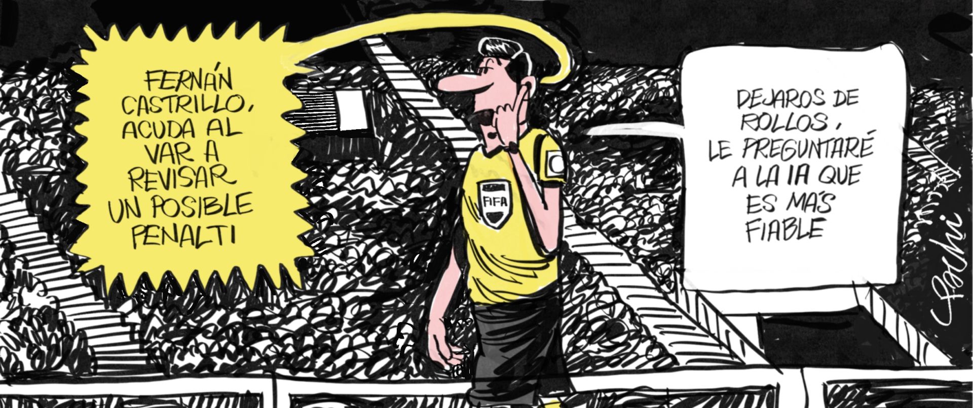 La actualidad deportiva de este mes de septiembre, en las viñetas de Pachi