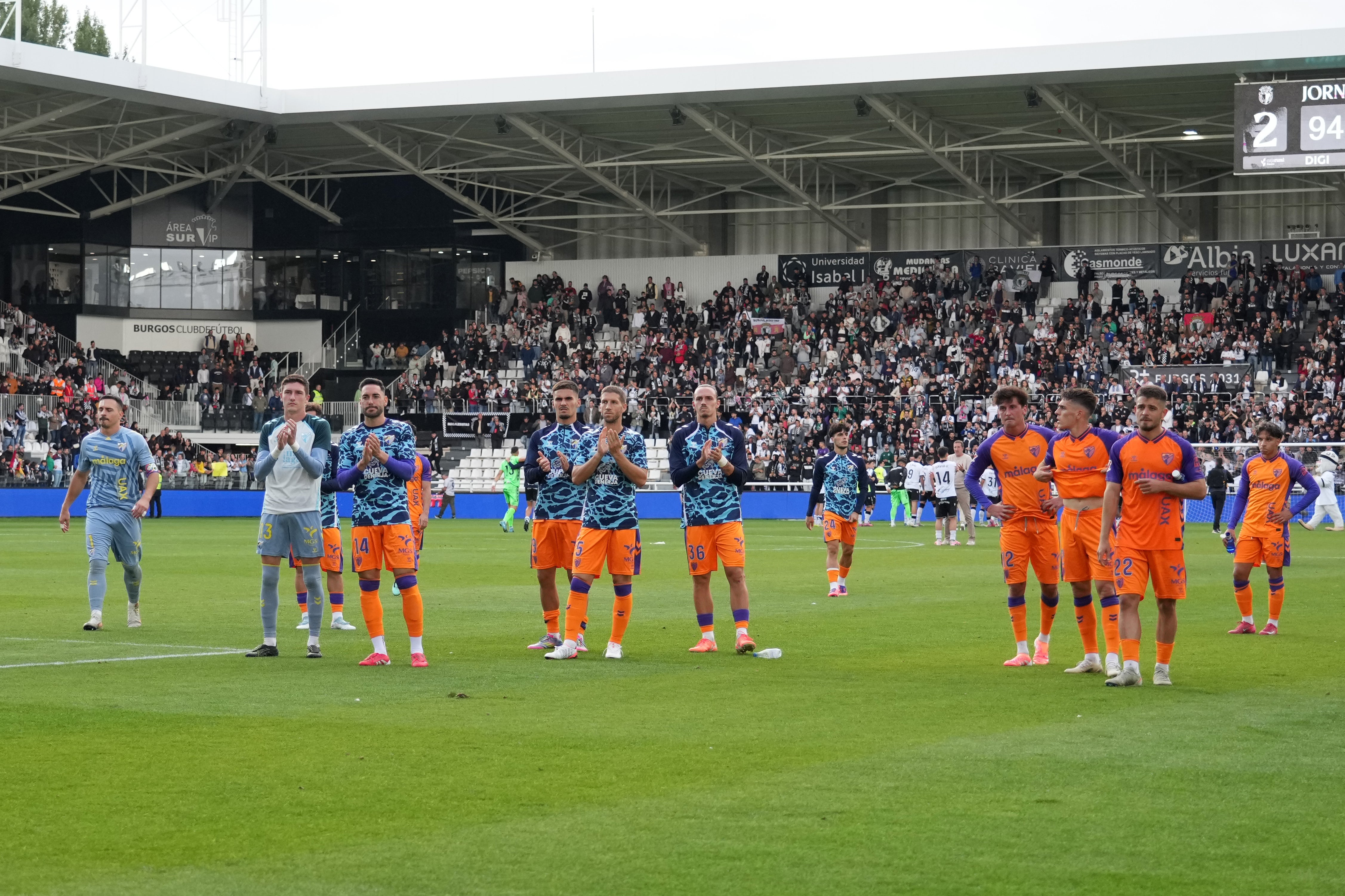 Las mejores imágenes del Burgos-Málaga