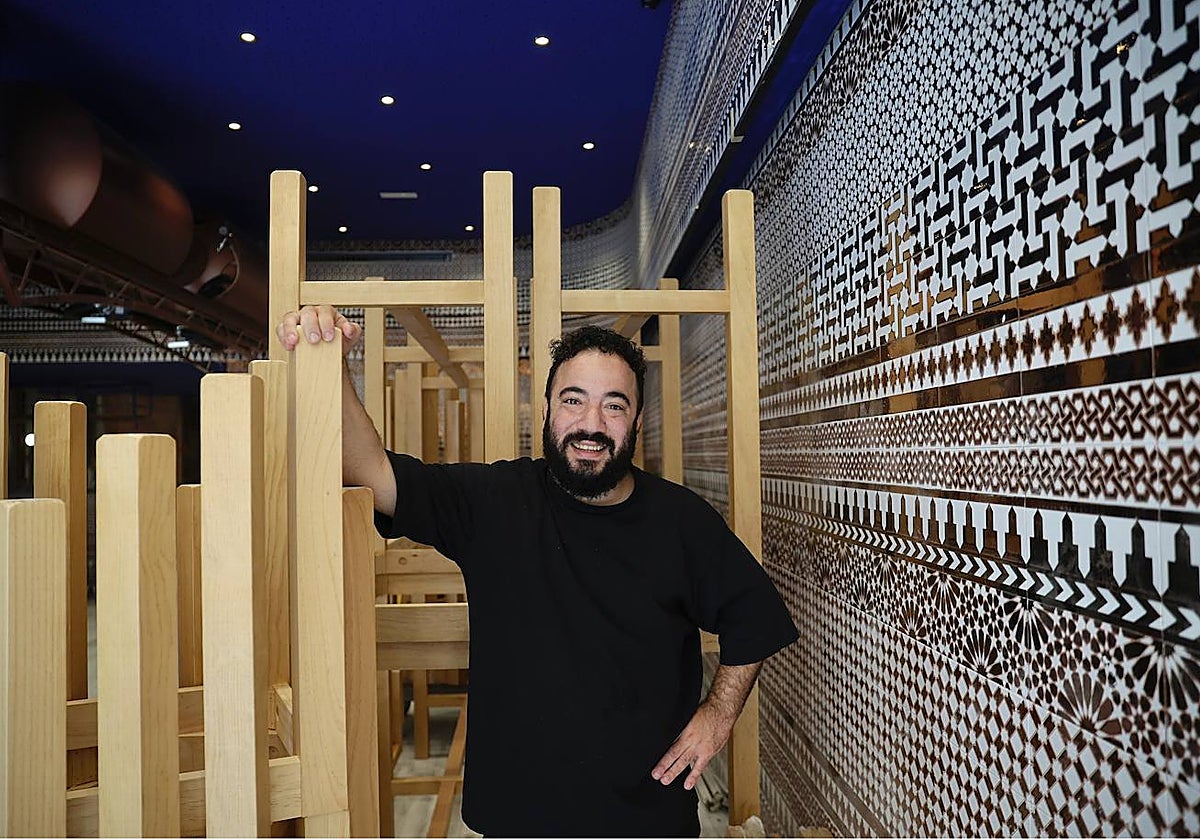 Diego René, en el interior del nuevo local.