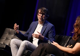 Carlos Sánchez, durante su intervención.