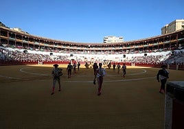 Paseíllo en La Malagueta durante la pasada feria de agosto.