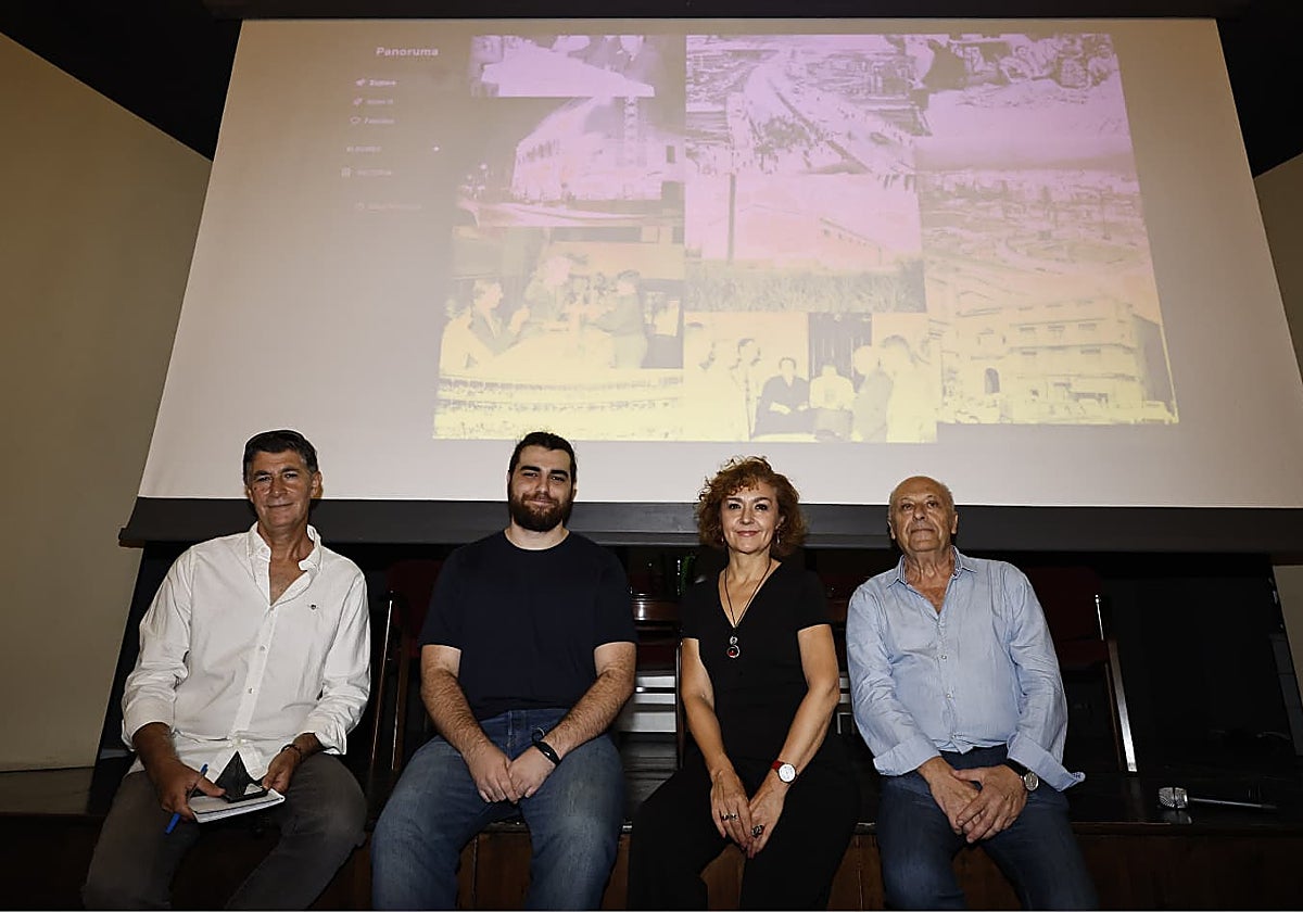 Francisco Vico, Alejandro García Peláez, Victoria Abón y Javier Ramírez, ayer en el Ateneo, en el acto de presentación y debate.