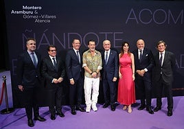 Carlos Conde, Leonardo Neri, Pablo Atencia, Antonio Banderas, Francisco de la Torre, María Teresa Pardo, Santiago Gómez-Villares y Javier Valdecantos