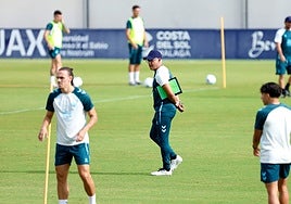 Pellicer, durante el entrenamiento del jueves en La Academia.
