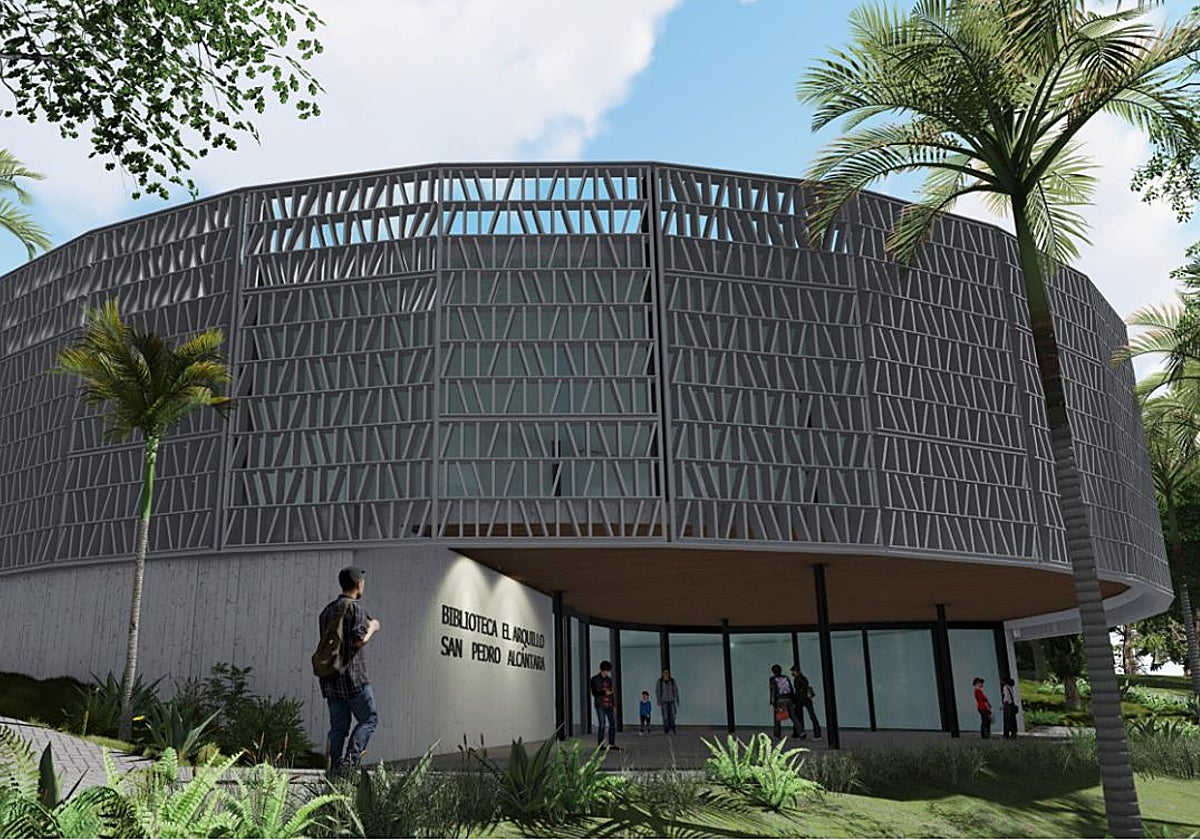 Imagen del proyecto de la Biblioteca y Centro Digital de San Pedro de Alcántara.