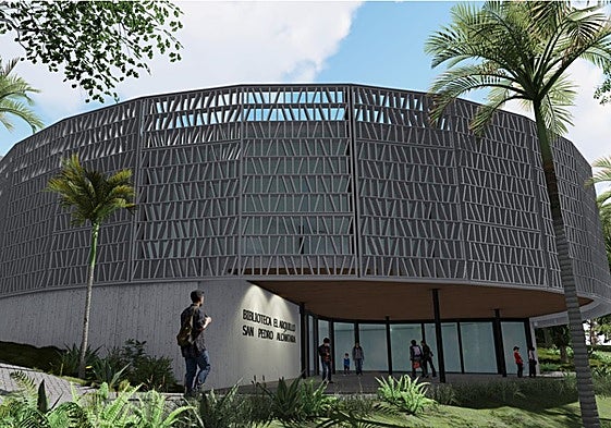 Imagen del proyecto de la Biblioteca y Centro Digital de San Pedro de Alcántara.